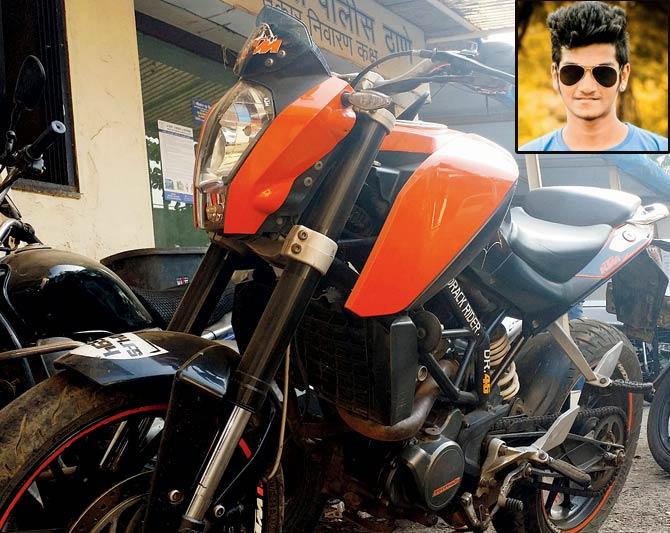 The deceased, Varun Pujari (inset), was part of a group of bikers who call themselves the Drack Riders