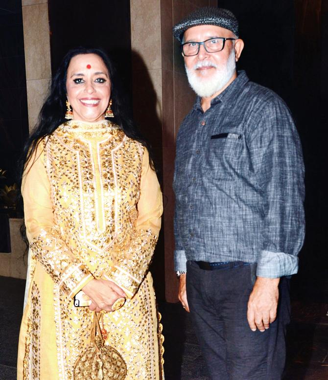 Ila Arun with husband Arun Bajpai