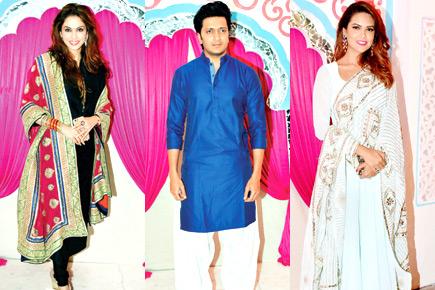 Riteish Deshmukh, Esha Gupta and other celebs at a Diwali bash