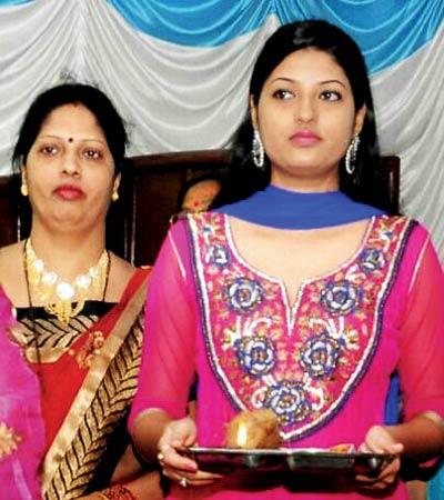 Jaymala Kumbhare (left), who has been arrested, and her daughter, Durga, whom the police are trying to locate
