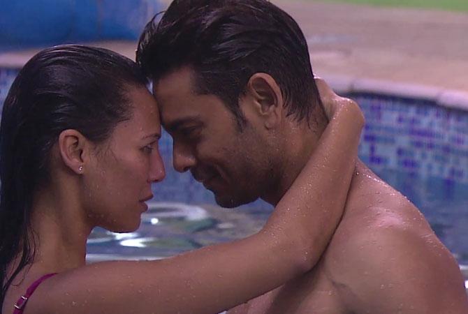 Rochelle Rao and Keith Sequeira give a sensuous performance in the pool