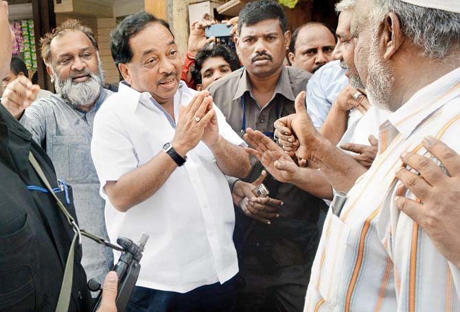 Narayan Rane is tipped to be one of the hot contenders for the Congress candidature. File pic