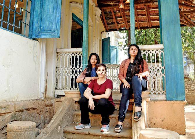 (From left) Nihaarika Negi, Scherazade Kaikobad and Aalisha Sheth from Accelerated Intimacy. Pic/Nimesh Dave