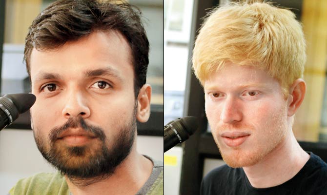 Rajesh Sanap and Zeeshan Mirza (right) will launch the app in a month’s time
