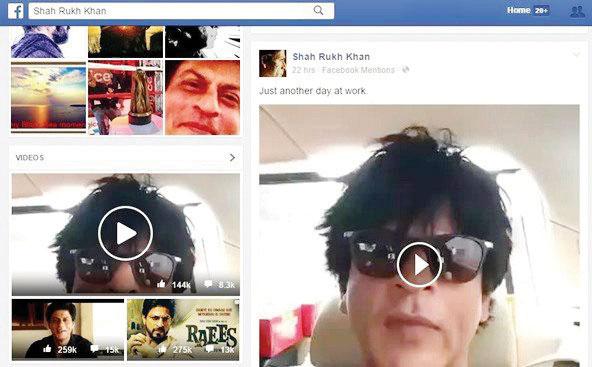 Shah Rukh Khan tries his hand at the Facebook Mentions