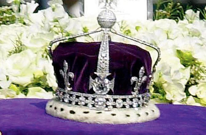 Koh-i-noor was presented to Queen Victoria during the British Raj in India. It is now set in a crown belonging to the queen’s mother on public display in the Tower of London. Pics/AFP