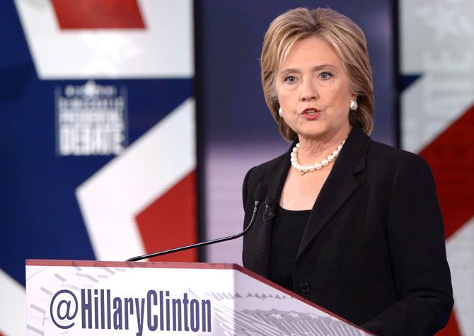 Hillary Clinton. Pic/AFP PHOTO/ MANDEL NGAN