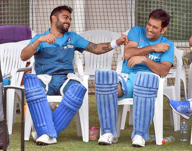 Virat Kohli and MS Dhoni