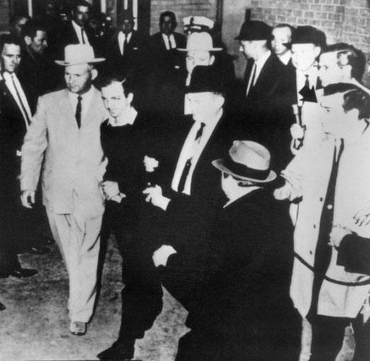 Jack Ruby about to shoot Lee Harvey Oswald. Pic/AFP