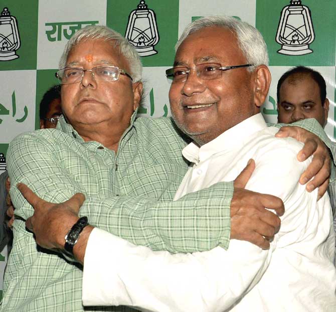 Nitish Kumar and Lalu Prasad Yadav