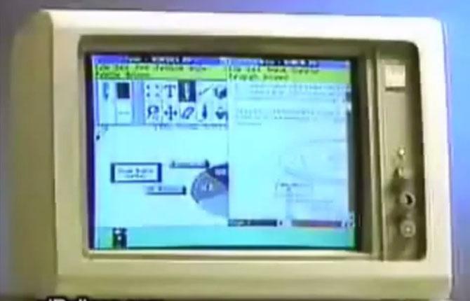 A still from a 1985 commercial explaining the features of the Microsoft Windows 1.0. Pic/YouTube