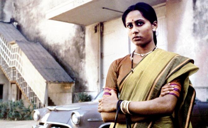 Smita Patil in a still from Shyam Benegal’s Bhoomika
