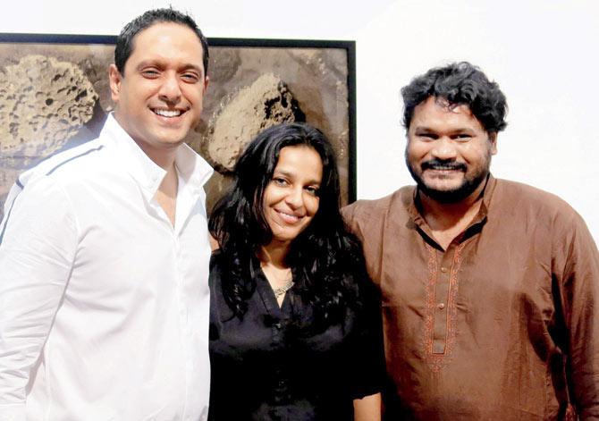 ART’S THE WAY: (Left-right) Rajeeb Samdani, Sree Goswami and Shumon Ahmed