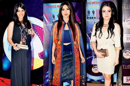Ekta Kapoor, Gauahar Khan and other TV celebs at an awards gala