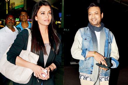 Spotted: Irrfan and Aishwarya Rai Bachchan at Mumbai airport