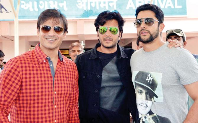 (From left): Vivek Oberoi, Riteish Deshmukh and Aftab Shivdasani are reuniting for the third part of adult comedy franchise, Masti