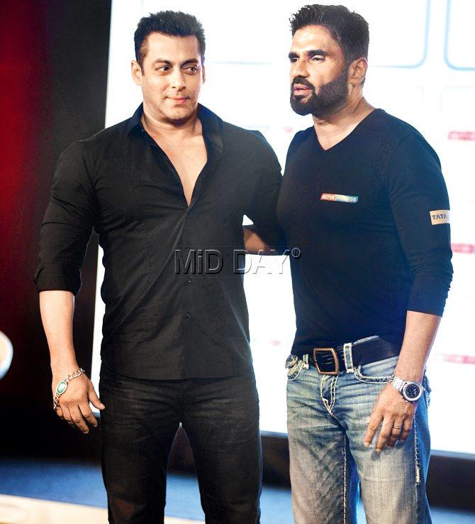 Salman Khan and Suniel Shetty