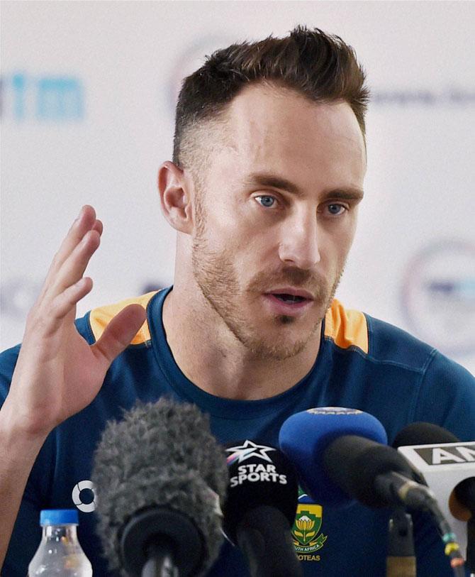 Now we have match-winning spinners: Faf Du Plessis