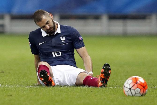 Injured Karim Benzema out of Denmark friendly