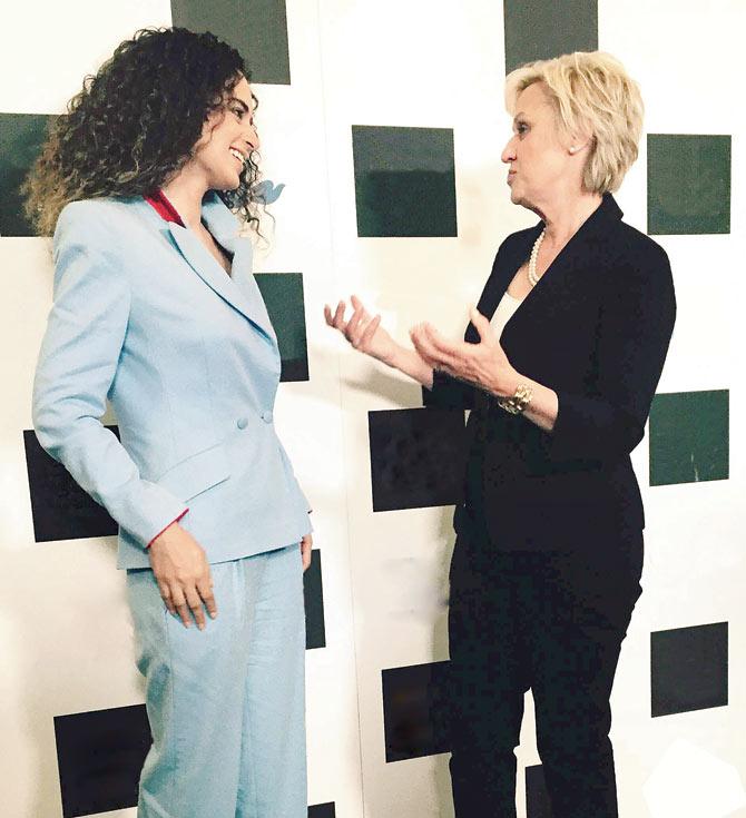 Kangana Ranaut (left) in conversation with Tina Brown 