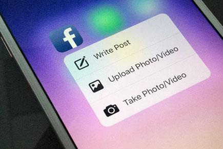 Facebook rolls out '3D Touch' for faster postings