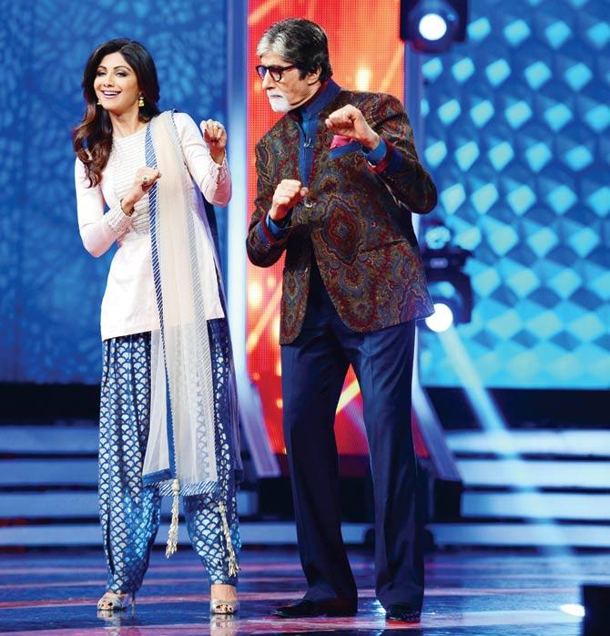 Shilpa Shetty and Amitabh Bchchan