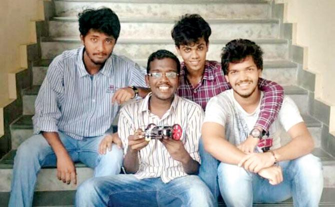 (From left) Friends Sharjeel Shaikh, Bryan Fernando, Sajid Chowdhari and Akash Thapar died in the blaze, as did Taha Shaikh and Arvind Kanojia (not in pic)