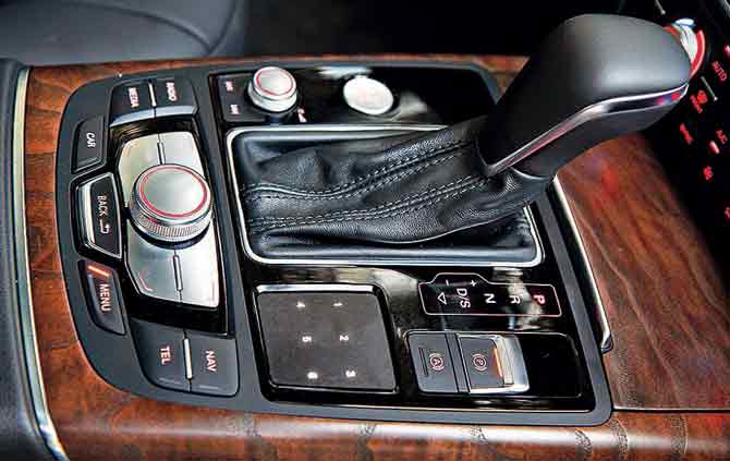 New to the A6 is the 7-speed S Tronic gearbox. Pics/Sanjay Raikar