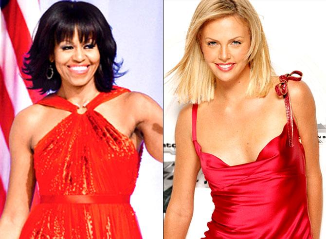 Michelle Obama and Charlize Theron