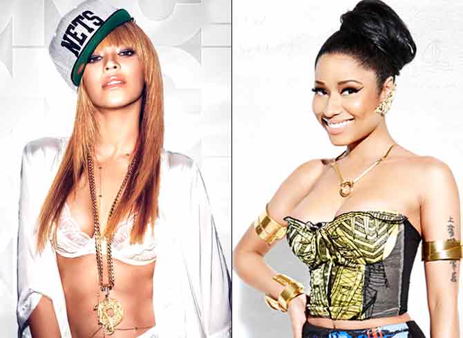 Beyonce Knowles and Nicki Minaj