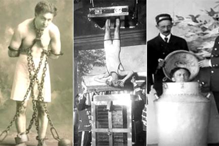 Hungarian-American magician Harry Houdini's most daring escapes