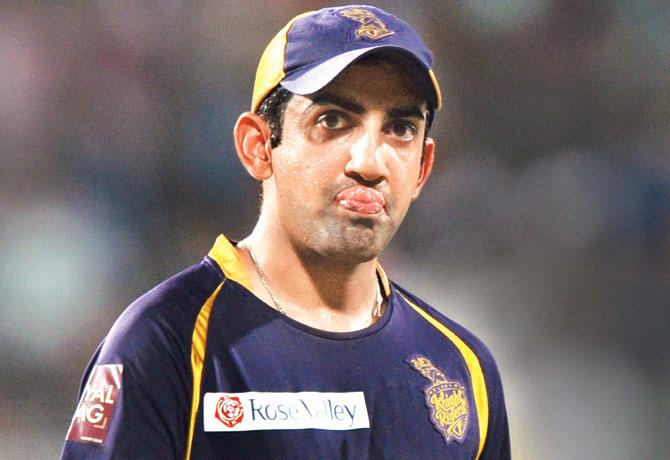 Gautam Gambhir in KKR colours 