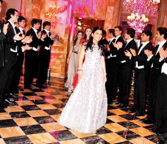 Mukesh and Neeta Ambani’s daughter, Isha, also made her debut at Hotel Crillon in 2012. PIC/Photo archives Le Bal