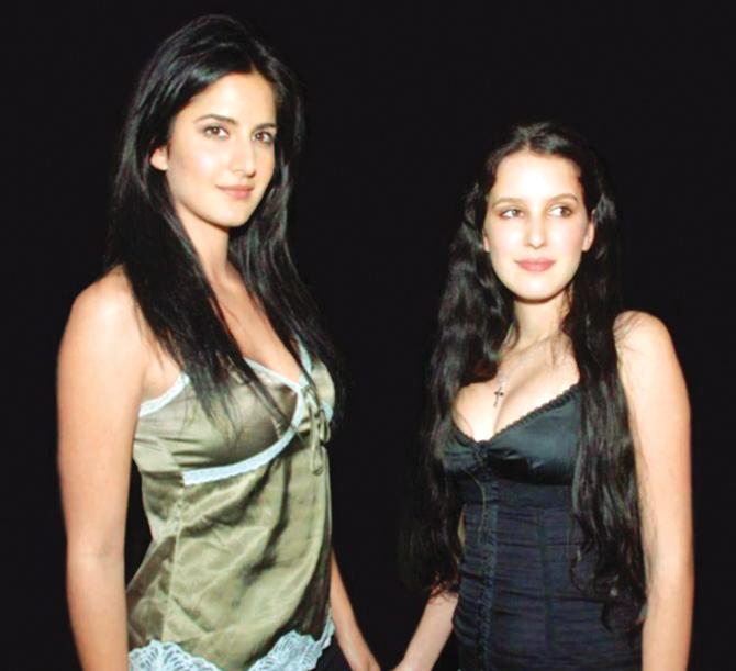 Katrina Kaif (left) with sister Isabelle