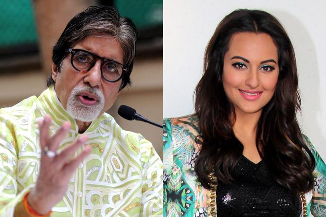 Amitabh Bachchan and Sonakshi Sinha