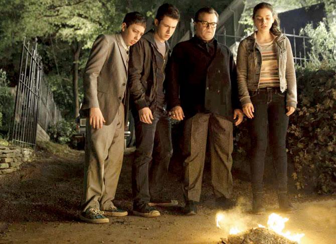 Jack Black (second from right) in a still from Goosebumps, based on the eponymous RL Stine horror series  Jack Black (second from right) in a still from Goosebumps, based on the eponymous RL Stine horror series  