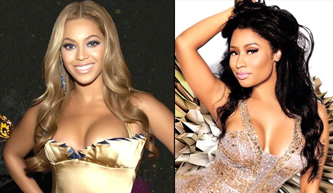 Beyonce Knowles and Nicki Minaj