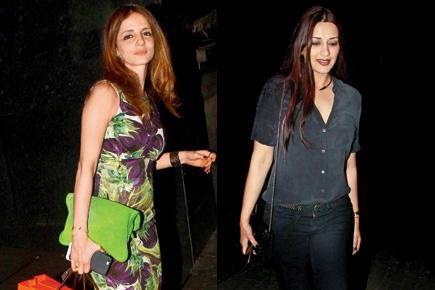 Sussanne Khan and Sonali Bendre's night out