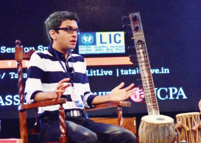 SAY, WHAT? Rohan Murthy at his session on Day 2 of Tata Literature Live! at NCPA