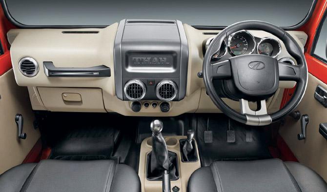 The seats have been made wider, making it more comfortable. Instrumentation and dashboard have been given a new look. With the new rear diff lock, the new Thar is even more capable off road. Pics/Mahindra