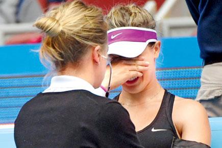 China Open: Dizzy Eugenie Bouchard quits match in tears