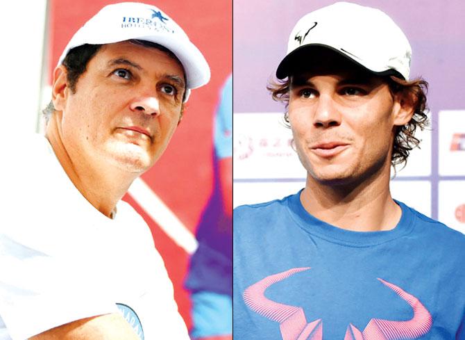 Toni Nadal and Rafael Nadal