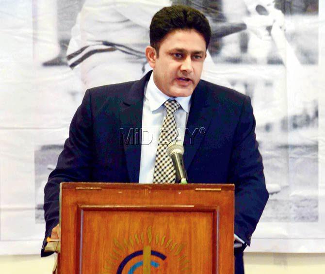 Anil Kumble, who delivered the seventh Dilip Sardesai  Memorial Lecture at the Cricket Club of India last Saturday, was brilliant  in substance and delivery. Pic/Atul Kamble