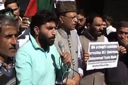 JKLF stages protest demanding release of Yasin Malik