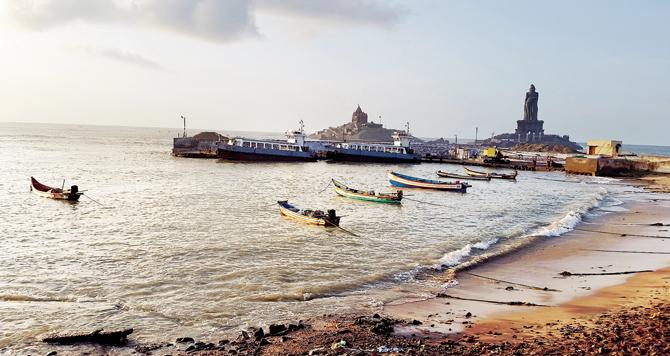 STArting point: A view from Kanyakumari, the southernmost tip of the Indian peninsula, where she started her journey. pics courtesy/ Merryl D’Souza