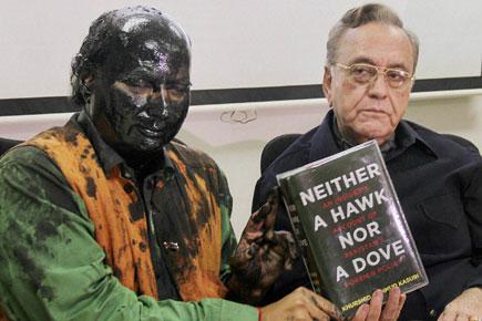 Shiv Sena's ink attack and protests fail to stop Kasuri's book launch in Mumbai