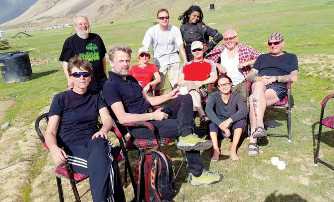 Age is no LIMIT: On her ride from Leh to Manali, she met a group of bikers aged 50 to 75, as well as two women Bullet bikers
