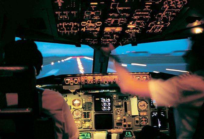 Aviation experts claim strobe lights can blind the pilots temporarily, resulting in a catastrophe. Pic for representation/ Thinkstock