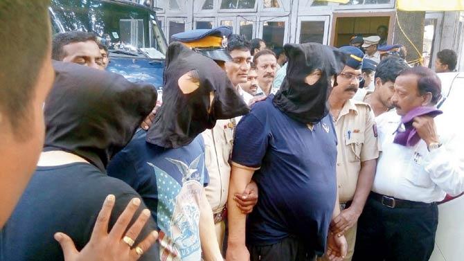 The trio was presented at Kurla Court yesterday, which remanded them in police custody till October 13