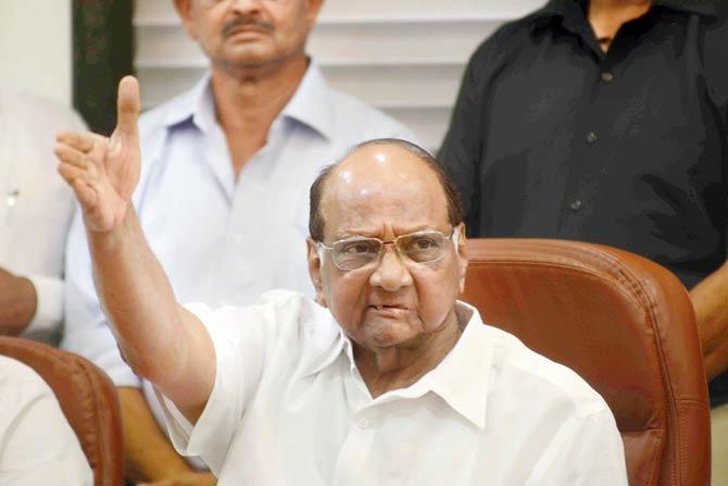 Pawar came down heavily on Prime Minister Narendra Modi for ignoring the unrest that the country is going through because of the intolerant ways of some factions. File pic